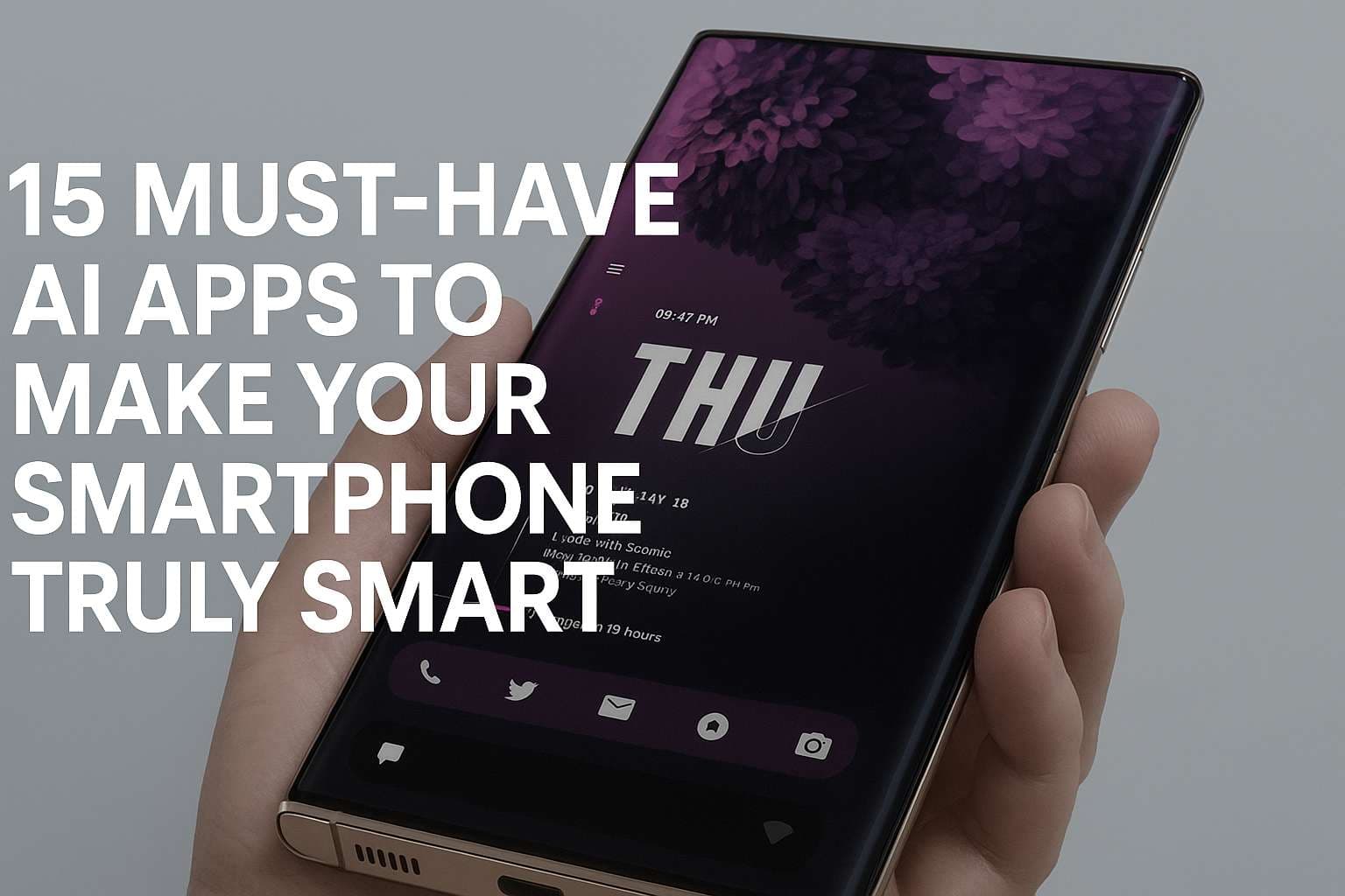 15 Must-Have AI Apps to Make Your Smartphone Truly Smart